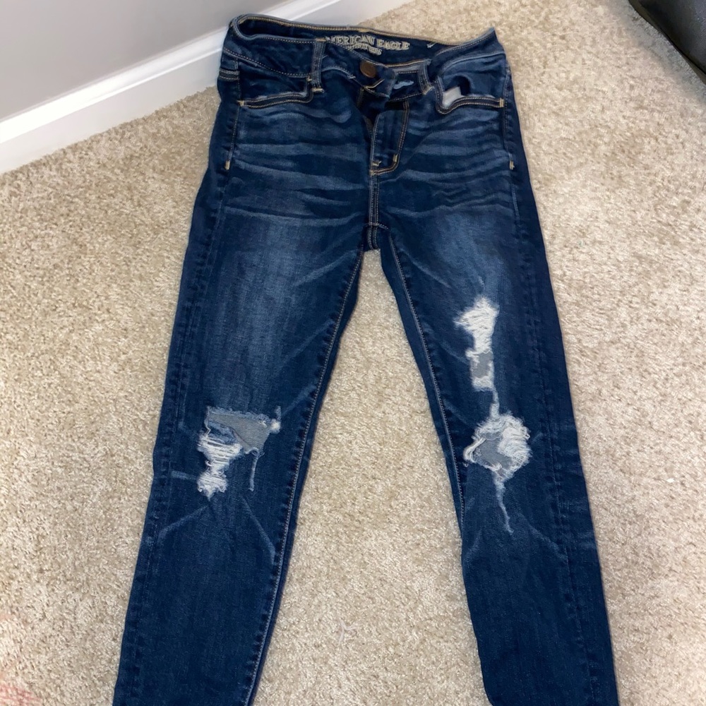 American eagle high wasted skinny jeans